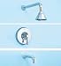TOTO Nexus TS794PVSWCP Shower and Bath Trim, Chrome
