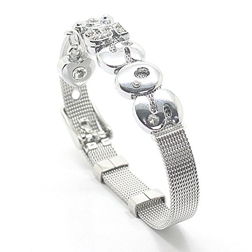Fanstown Luke Calum accessories handmade titanium letter diamond heart wristband bracelet