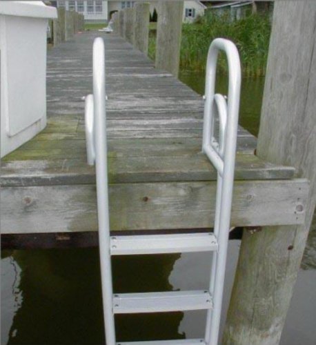 4 Step Heavy Duty Anodized Aluminum Swim Pier Dock Ladder
