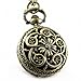 YouYouPifa Bronze Five Flowers Hollow Design Fashion Retro Small Pocket Watch