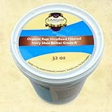 Authentic Organic IVORY Shea Butter FILTERED & CREAMY 32 Oz - The Highest Quality Butter (Pack of 3)