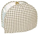 Gingham Natural/Beige 4 Slice Toaster Appliance Cover