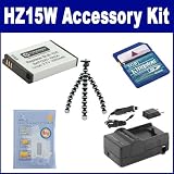 Samsung HZ15W Digital Camera Accessory Kit includes: ZELCKSG Care & Cleaning, KSD2GB Memory Card, GP-10 Tripod, SDSLB10A Battery, SDM-1501 Charger
