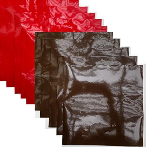 MI Vinyl Color Pack - Red, Brown 10-pack - 5 of each color adhesive vinyl sheets glossy - 12x12 outdoor quality