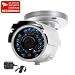VideoSecu Outdoor 20 Infrared Leds Audio Microphone Security Camera Day Night Vision Weatherproof 1/3" SONY Super HAD CCD 3.6mm Wide View Angle Lens 420TV Lines for CCTV Home Surveillance DVR System with Power Supply A18