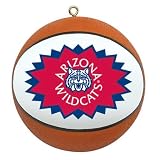 ARIZONA WILDCATS Mini-Replica NCAA Basketball CHRISTMAS ORNAMENT (Star Design)