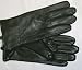Genuine Black Soft Leather Waterproof and Microfiber Lined Luxurious Looking Gloves for Women and Teens Image