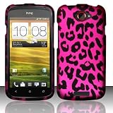 515IwB8fcmL. SL160  Cell Phone Case Cover Skin for HTC One S Ville (Pink Leopard)   T Mobile