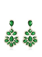 Amrita Singh Pendientes Nello Crystal (Verde)