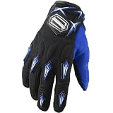 Shift Racing Stealth Men's Leather/Textile Street Bike Motorcycle Gloves - Color: Blue, Size: 2X-Large (12)