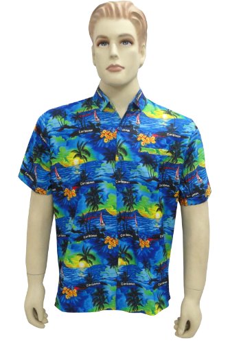 Nice Coconut Hawaiian Printed Men's Aloha Shirt XL