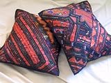 2 BANJARA EMBROIDERED VINTAGE DECORATIVE PILLOW SHAMS