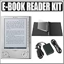 Sony (PRS-505SC) Silver Portable Digital E-Book Reader System Plus Kit