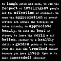 Laugh- Ralph Waldo Emerson , 4x4