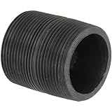 GF Piping Systems PVC Pipe Fitting, Nipple, Schedule 80, Gray, 3" Length, 1/2" MPT