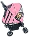Pet Gear Happy Trails Pet Stroller, Medium, Pink Ice