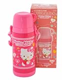 ハローキティ(ドット&チェック) ステンレスボトル(ハンドル式コップ付き) 580ml SCG6