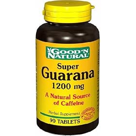 Super Guarana 1200mg - 90 tabs,(Good'n Natural)
