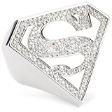 nOir DC Comics Silver Supergirl Ring