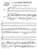 cover of Beethoven Concerto No. 1, Op. 15 for Piano and Orchestra (2 Piano reduction): Instantly download and print sheet music