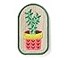 Cactus Plant Embroidered Sew or Iron-on Backing Patch