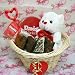 Fuzzy Bear Gift Basket