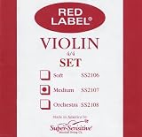 Super-Sensitive Red Label Violin String Set, 4/4