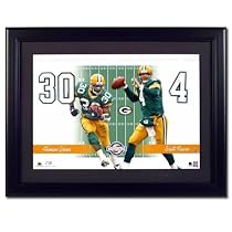 Upper Deck NFL Jersey Numbers Collection Green Bay Packers - Brett Favre & Ahman Green