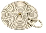 Double Braided Nylon Dock Line - Type: Solid Black - Length: 3/8In. X 25Ft.