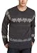 Izod Men's Allover Snowflake Fairisle Crew Sweater