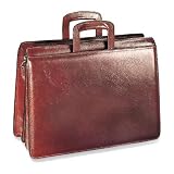 Jack Georges Triple Gusset Top Zip 7223 Briefcase by Jack Georges