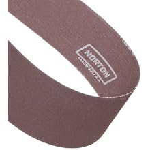 Norton Metalite R228 Backstand Abrasive Belt, Cotton Backing, Aluminum Oxide, 8" Width, 107" Length, Grit 80 (Pack of 20)
