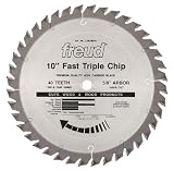 Freud LU81M010 10-Inch 40 Tooth TCG Stacked Chipboard Cutting Saw Blade with 5/8-Inch Arbor