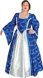 Women's Plus Size Renaissance Blue Theater Dress
