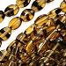 Czech Glass Flat Smooth Oval 8mm X 6mm Tortoise Brown (25 Beads)