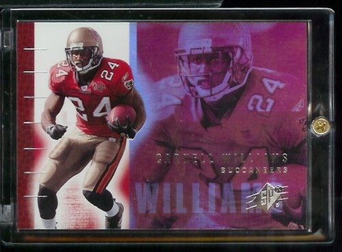 2006 Upper Deck SPX Carnell Cadillac Williams Tampa Bay Buccaneers Football Card #83 - Shipped In Protective ScrewDown Case!