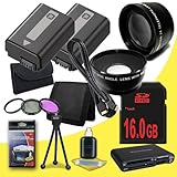 TWO NPFW50 Rechargeable Lithium Ion Replacement Battery + 16GB SDHC Class 10 Memory Card + 49mm 3 Piece Filter + Wide Angle Lens + 2x Telephoto Lens + Mini HDMI Cable + Multi Card USB Reader + Memory Card Wallet + Deluxe Starter Kit for Sony NEX-5N NEX-7 NEX-C3 Alpha Digital SLR Cameras DavisMAX Accessory Bundle TWO NPFW50 Rechargeable Lithium Ion Replacement Battery + 16GB SDHC Class 10 Memory Card + 49mm 3 Piece Filter + Wide Angle Lens + 2x Telephoto Lens + Mini HDMI Cable + Multi Card USB Reader + Memory Card Wallet + Deluxe Starter Kit for Sony NEX-5N NEX-7 NEX-C3 Alpha Digital SLR Cameras DavisMAX Accessory Bundle