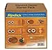 Slipstick CB998B Whole House Furniture Non Skid Non Slip Floor Protector Variety Pack Assortment (52 Pieces) Caramel Brown