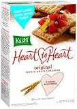 Kashi Heart To Heart Whole Grain Crackers Original, 8-Ounce (Pack of 5)