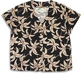 Ladies Hawaiian Typhoon Blouse in Black, Navy Blue or Purple