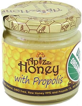 Apizzz: Raw Honey with Propolis 8.82 Oz (6 Pack)