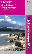 Strathnaver, Bettyhill and Tongue (Landranger Maps) (OS Landranger Map)