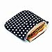 BUILT Reusable Sandwich & Snack Bags, Mini Dot, Black and White