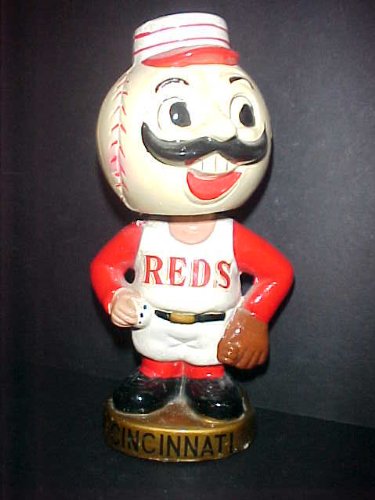 Cincinnati Reds 1960's Gold Base Nodder