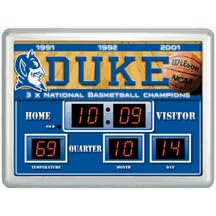 Duke Blue Devils 14 x 19 LED Scoreboard Clock and Thermometer