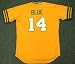 VIDA BLUE Oakland Athletics 1973 Majestic Cooperstown Throwback Baseball Jersey, MEDIUM