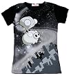 Invader Zim Gir In Space Black Junior's T-shirt
