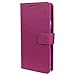 Note 4 Case, Abacus24-7 Galaxy Note 4 Wallet Case [Book Fold] Leather Note 4 Cover [Flip Cover] with Foldable Stand, Pockets for ID, Credit Cards - Purple Flip Case for Samsung Note 4