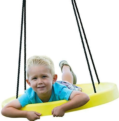 Super SpinnerÃƒÂ'Ã'Â® Swing, FUN! Easy Install for Swing Set or Tree, Best Swing on the Planet! (Yellow) by Super Spinner