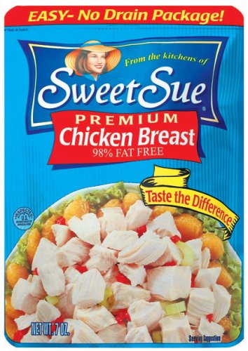 Sweet Sue Premium Chicken Breast, 7-Ounce Pouch (Pack of 6) by Sweet Sue